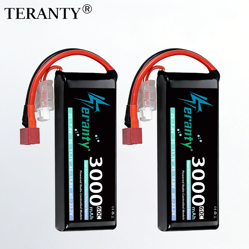Drone Battery Connector - TERANTY 2S 3000mAh Bateria Lipo 7.4V