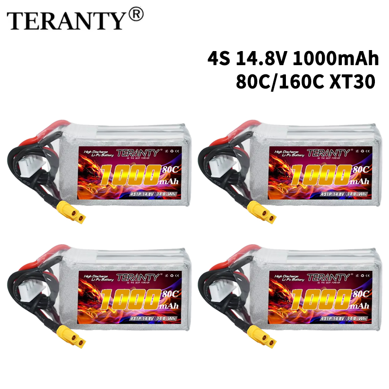 Drone Battery Connector - TERANTY 4S 1000mAh 14.8V 80C/160C Bateria