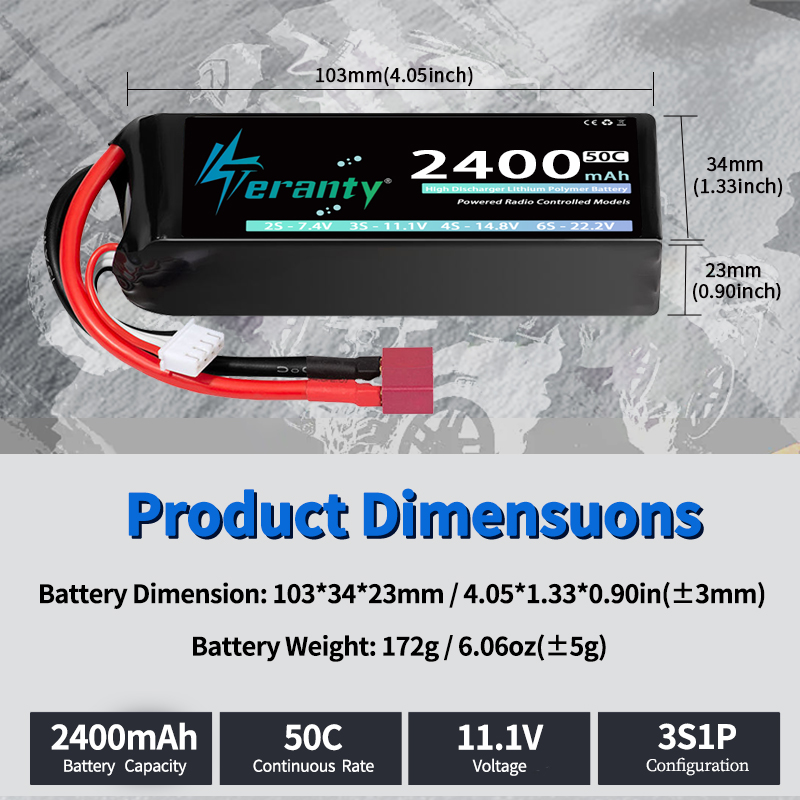 TERANTY 3S 2200/2400/2600mAh B – Drone Battery Connector recenzja i cena