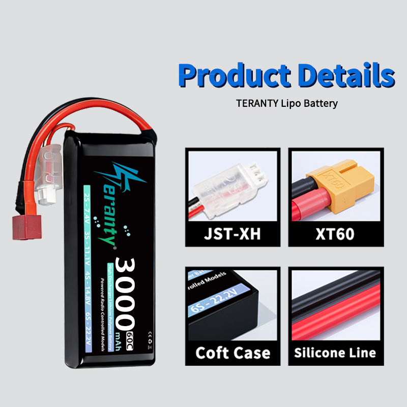 TERANTY 2S 3000mAh Bateria Lip – Drone Battery Connector recenzja i cena