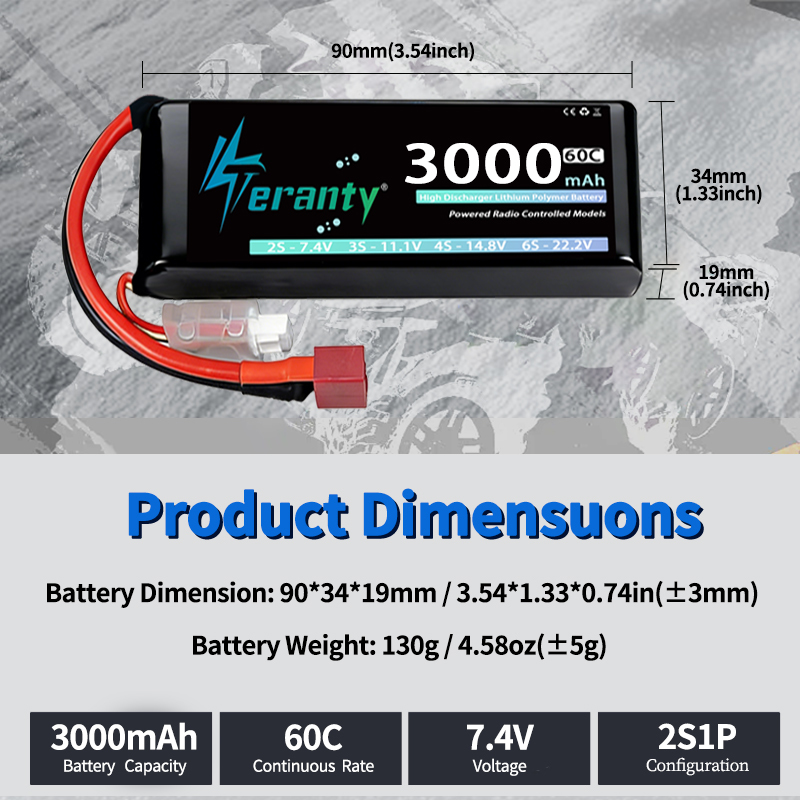 TERANTY 2S 3000mAh Bateria Lip – Drone Battery Connector recenzja i cena