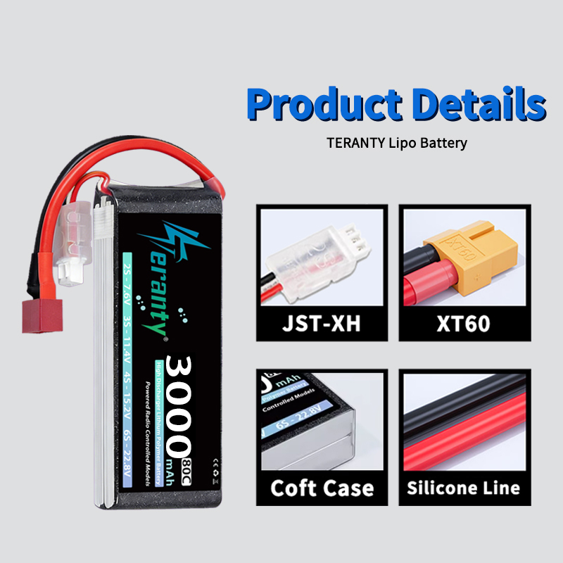 TERANTY 2S 3000mAh Bateria Lip – Drone Battery Connector recenzja i cena
