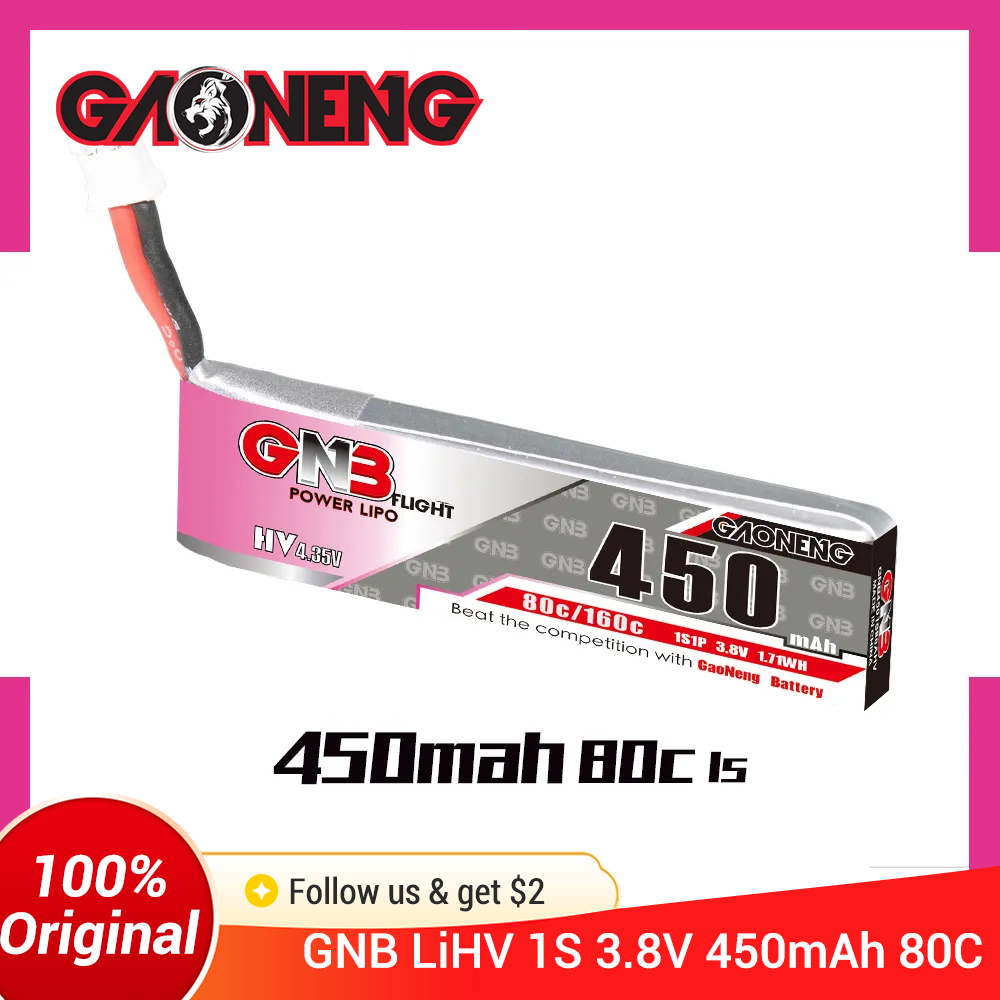GAONENG GNB 1S 450mAh 80C/160C – Drone Battery Li-Ion recenzja i cena